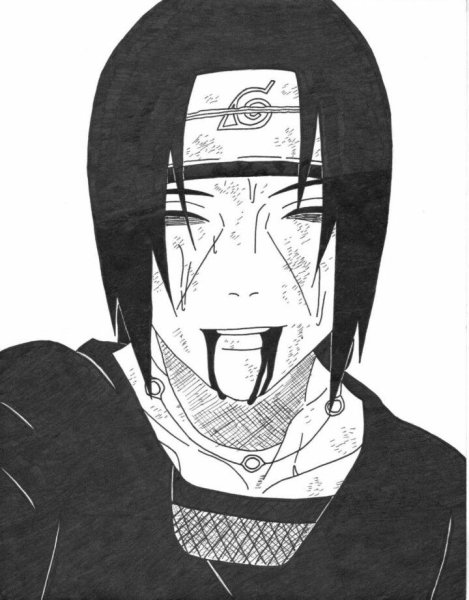 Шаринган Итачи Манга