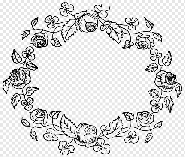 Круговой цветочный орнамент