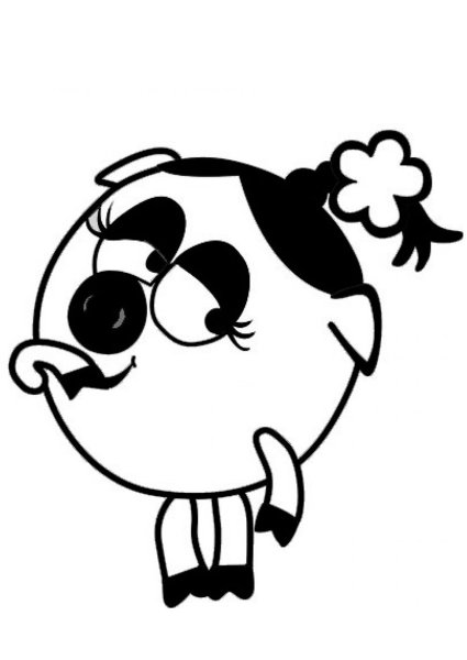 Смешарики спорт раскраска