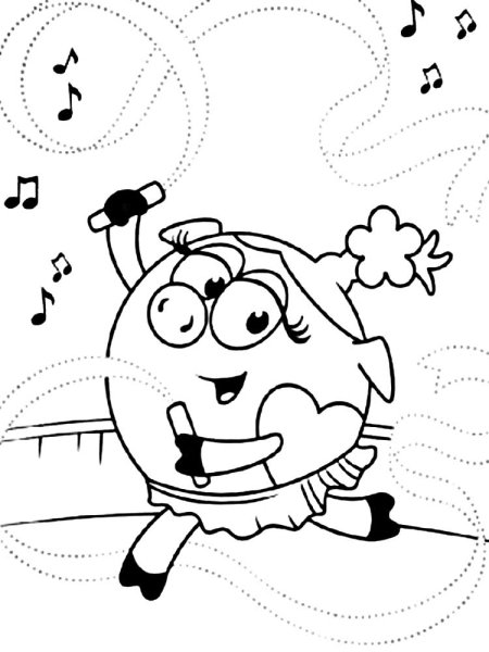 Нюша Смешарики картинки раскраски