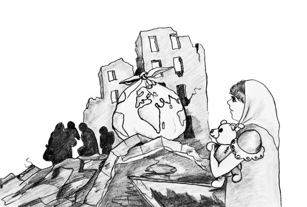 Война рисунок карандашом