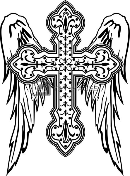 Православный крест эскиз