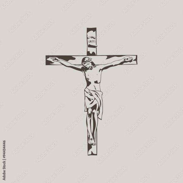 Иисус Распятие вектор