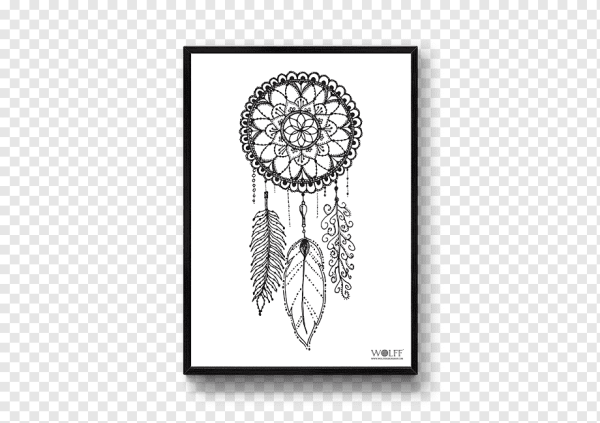 Векторное тату Ловец снов