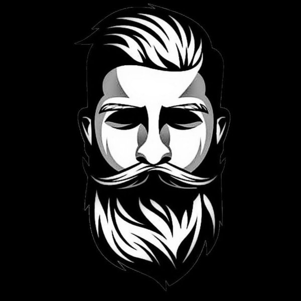 Лицо с бородой вектор