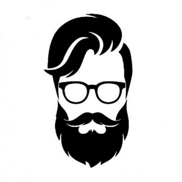 Мужчина с бородой вектор