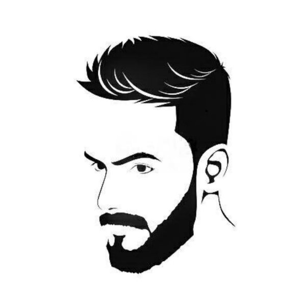 Мужская стрижка силуэт