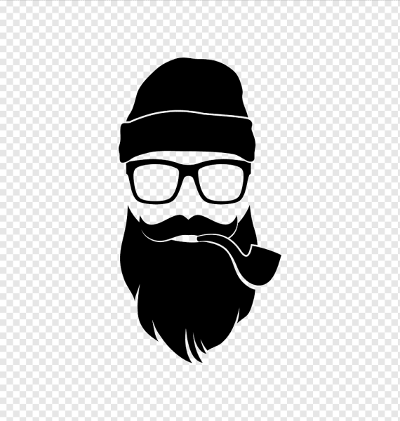 Борода черно белая