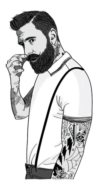 Бородатый мужчина