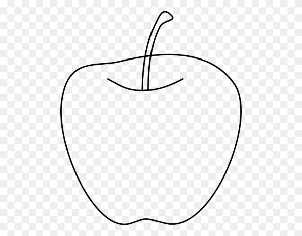 Яблоко раскраска для детей