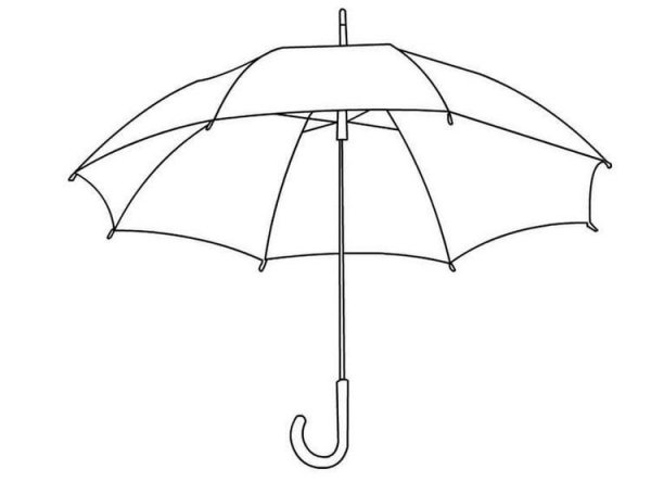 Зонтик нарисованный