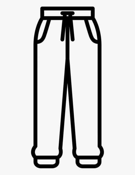 Штаны на белом фоне