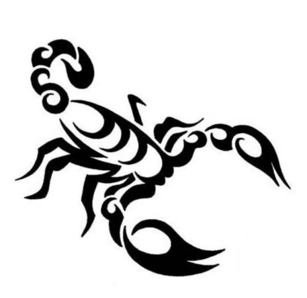 Тату трайбл Зодиак Скорпион