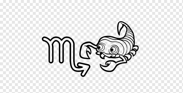 Зодиак Скорпион раскраска