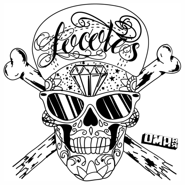 Раскраска череп