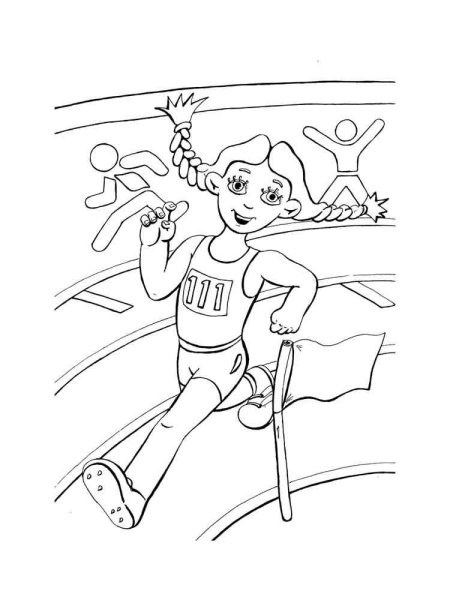 Спорт. Раскраска