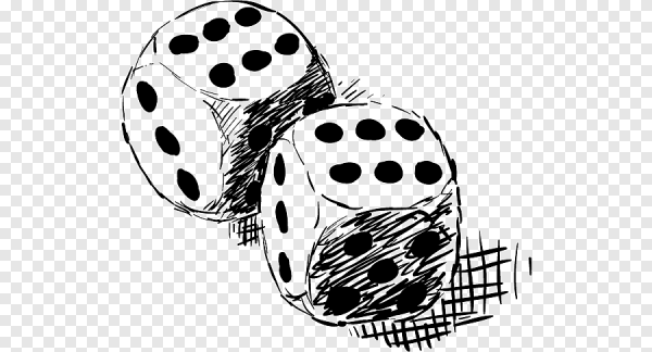 Игральные кости чб