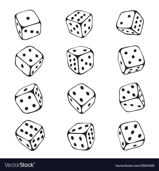 Игральные кости эскиз