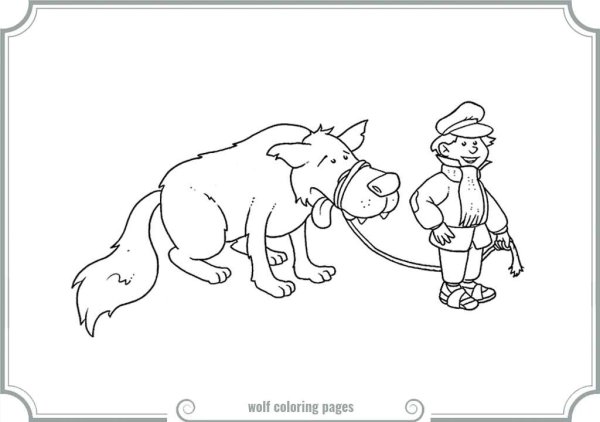 Петя и волк Прокофьев раскраска