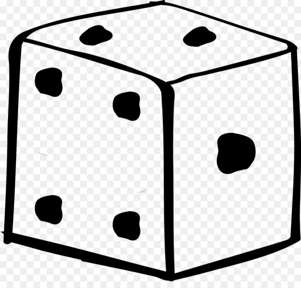 Игральные кости раскраска