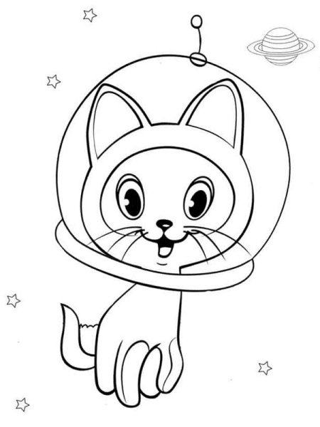 Котенок Гав раскраска