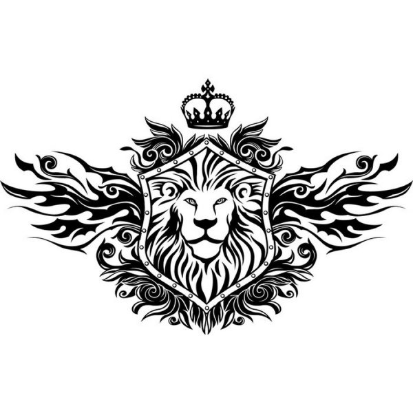Лев с короной Графика