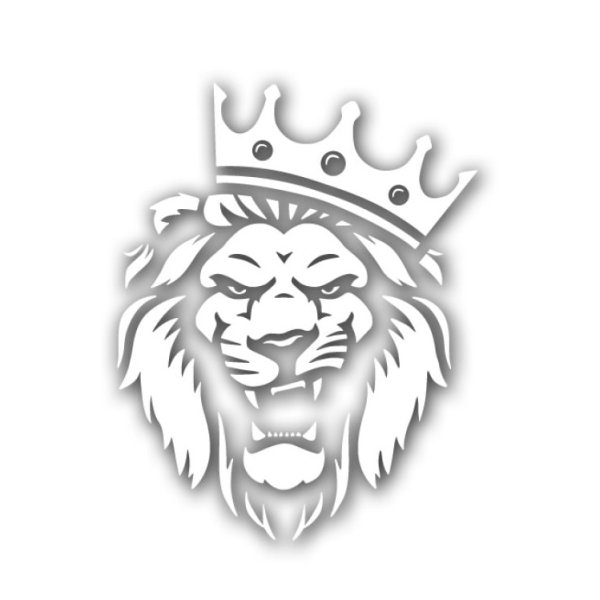 Лев с короной на голове