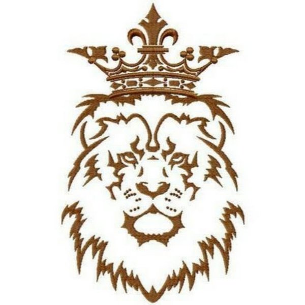 Наклейка Лев с короной