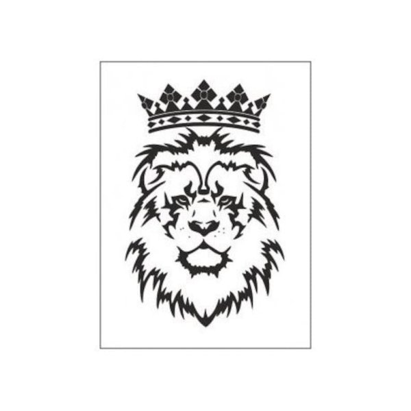 Лев с короной на голове