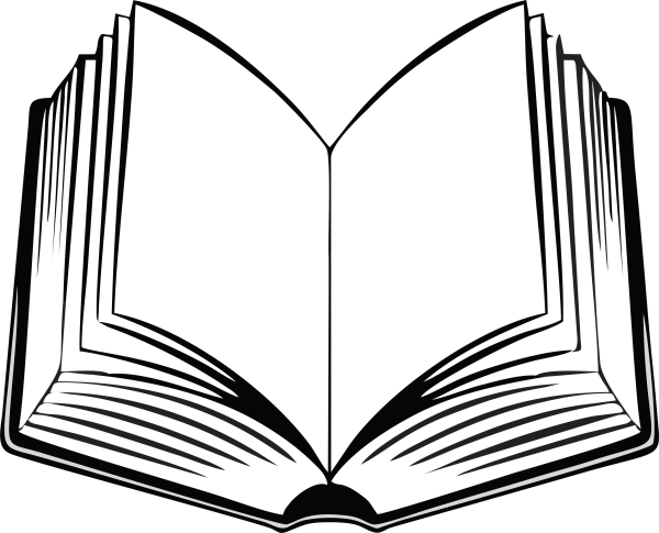 Открытая книга раскраска