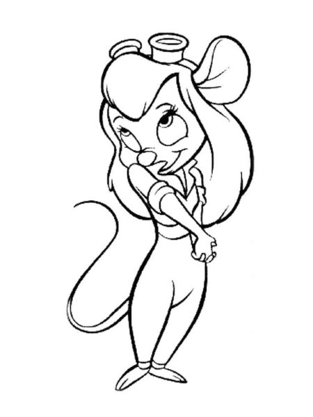 Чип и Дейл Гаечка раскраска