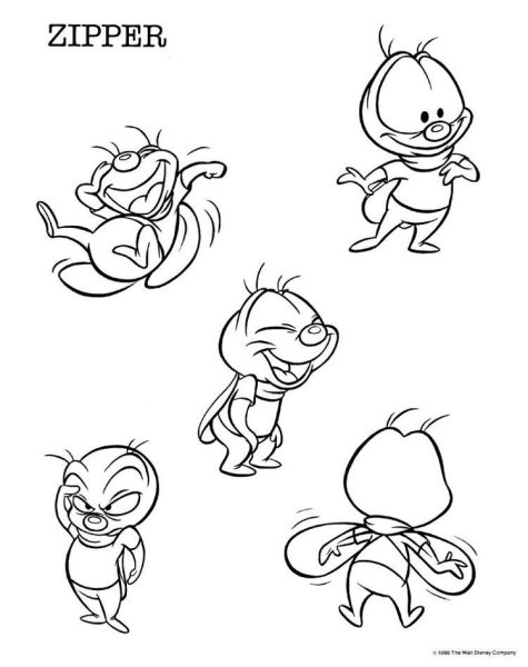 Эскиз мультяшки