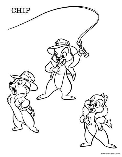 Раскраска Вжик из чип и Дейл