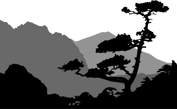 Силуэт ландшафт