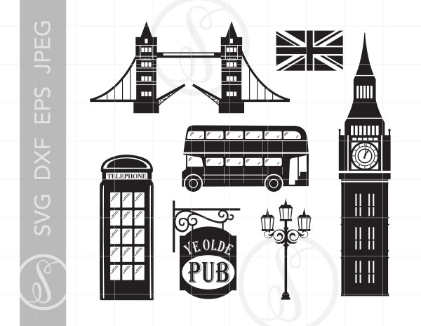 Биг Бен силуэт