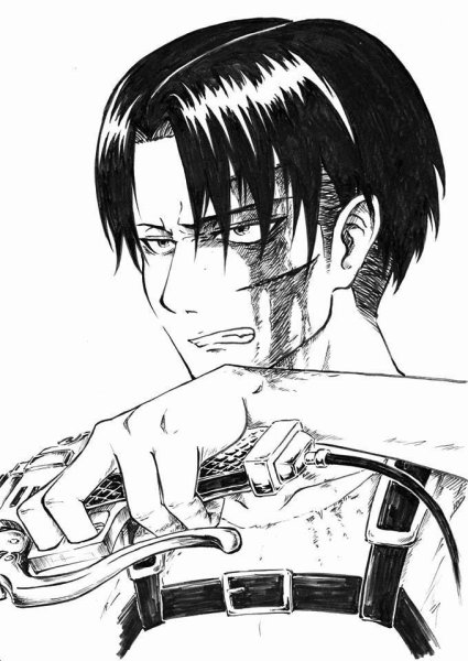 Атака титанов Манга Леви Аккерман