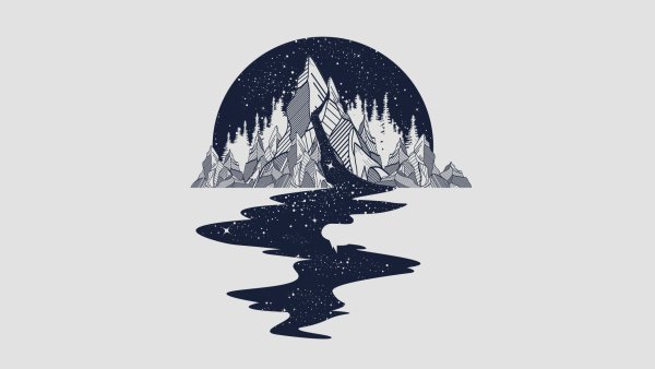 Стилизованные горы