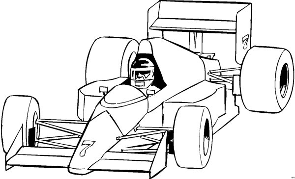 Раскраска Макларен p1