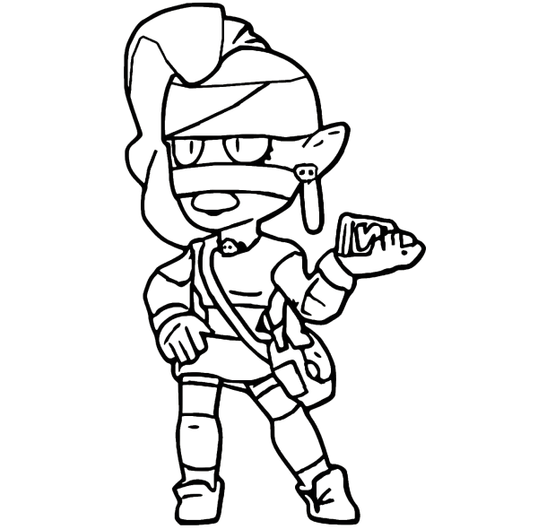 Раскраска Браво старс Орочи Эдгар