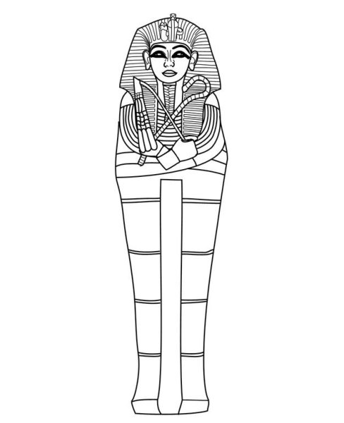 Саркофаг Тутанхамона 5 класс рисование