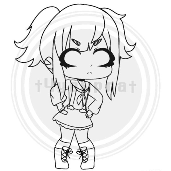 Раскраски гачялайв волосы гачялайв