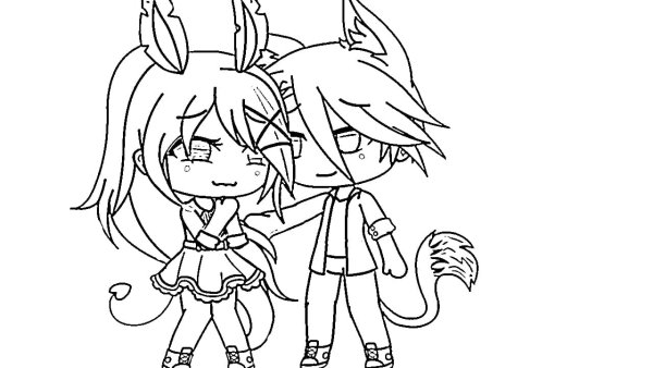 Раскраска гача лайф