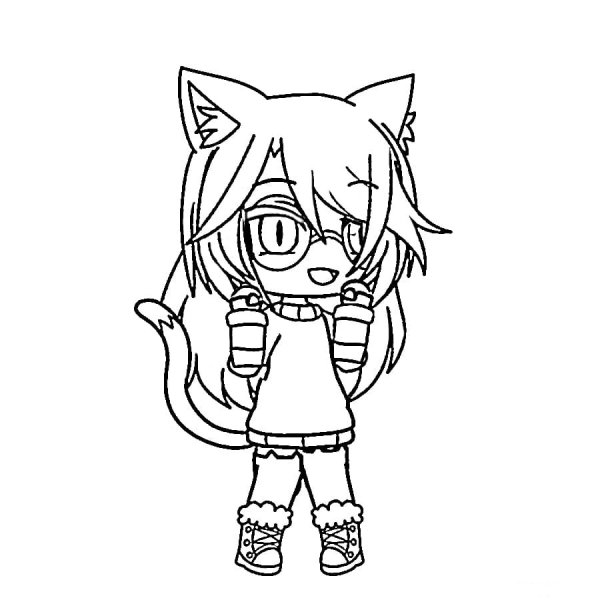 Раскраска игра гача лайф