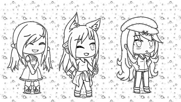 Картинки Gacha Life для срисовки
