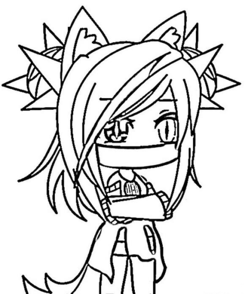 Гачи лайф раскраска