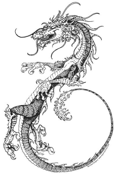 Дракон Сюаньлун тату