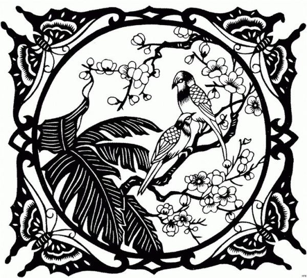 Растительный орнамент для выжигания по дереву