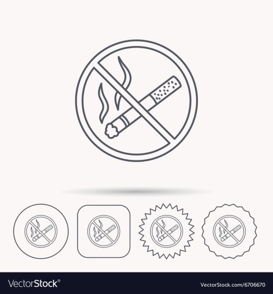 Знак не курить для раскрашивания