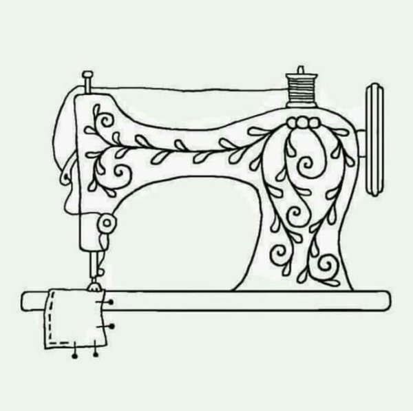 Швейная машинка эскиз