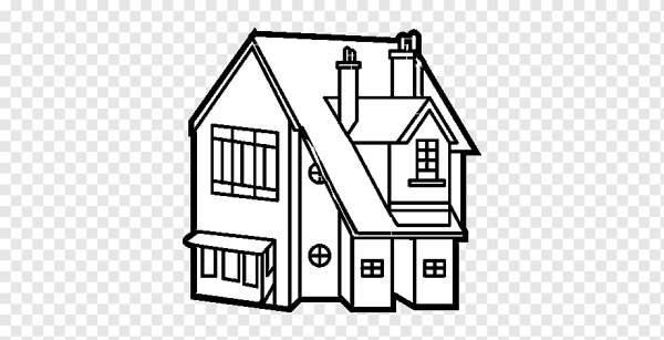 Домик черно белый для детей